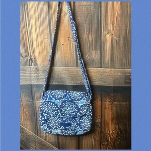 Vera Bradley Blue Floral Crossbody Bag